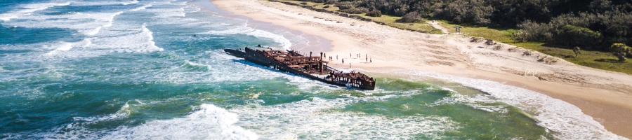 maheno wreck, fraser island