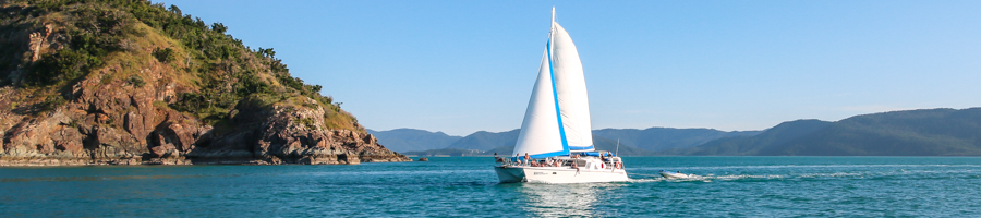 Whitsunday Adventurer on the water in the Whitsundays