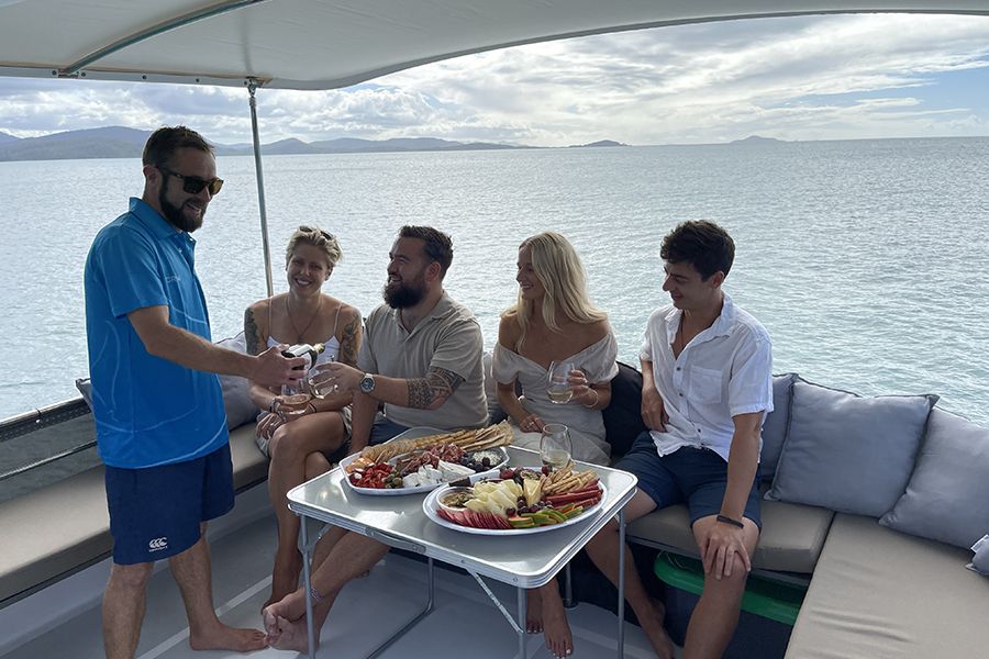 Image of Powerplay Private Charter Catamaran sailing in the Whitsundays, Airlie Beach