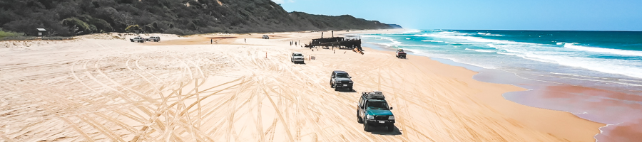 Driving on the Beach Fraser, Dropbears, Maheno Wreck