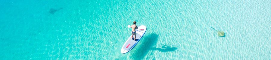 Paddle-boarding, Whitehaven Beach