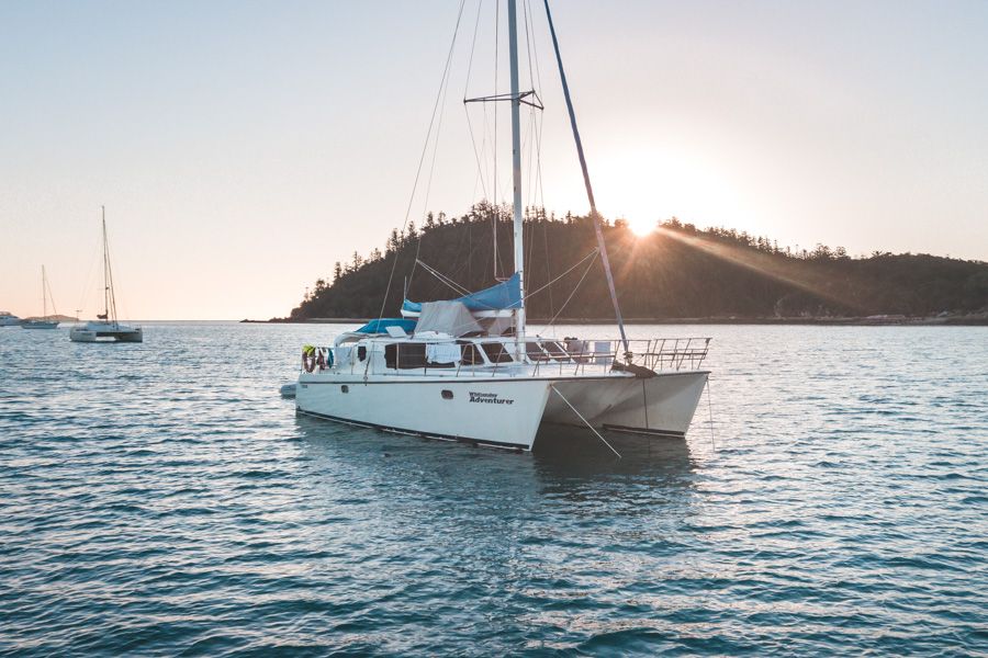 Image of Adventurer 3N Catamaran sailing in the Whitsundays, Airlie Beach