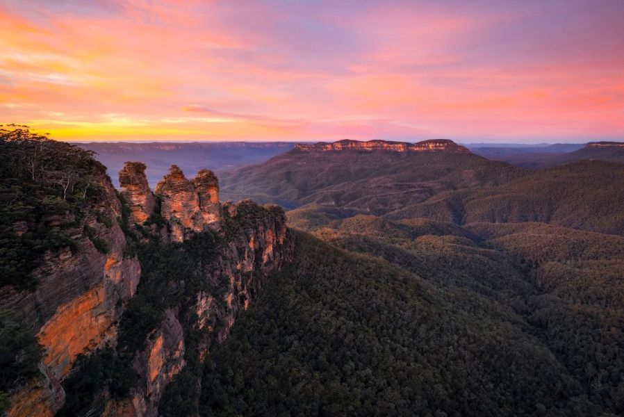 Blue Mountains Sunset Tour Without Crowds Hero Image | East Coast Tours Australia