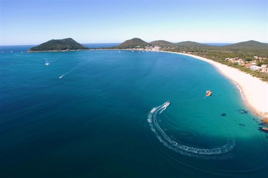 Port Stephens Dolphin Watching & Sandboarding Hero Image | East Coast Tours Australia