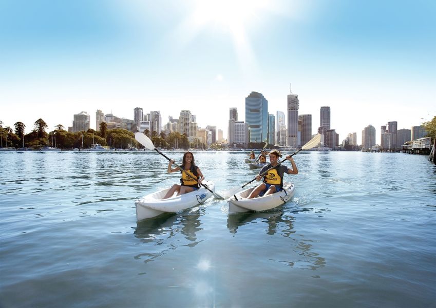 Kayak Tour Of Brisbane River Main Image | East Coast Tours Australia