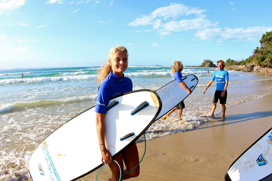 Let's Go Surfing Lesson Byron Bay Hero Image | East Coast Tours Australia