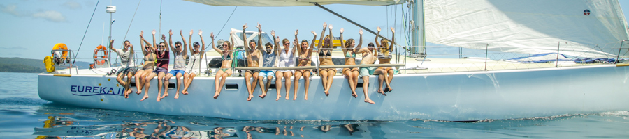 Eureka II Sailing Whitsundays, Hands in the Air, Sailing 