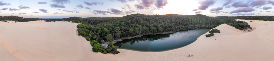 Lake Wabby sand dune sunset