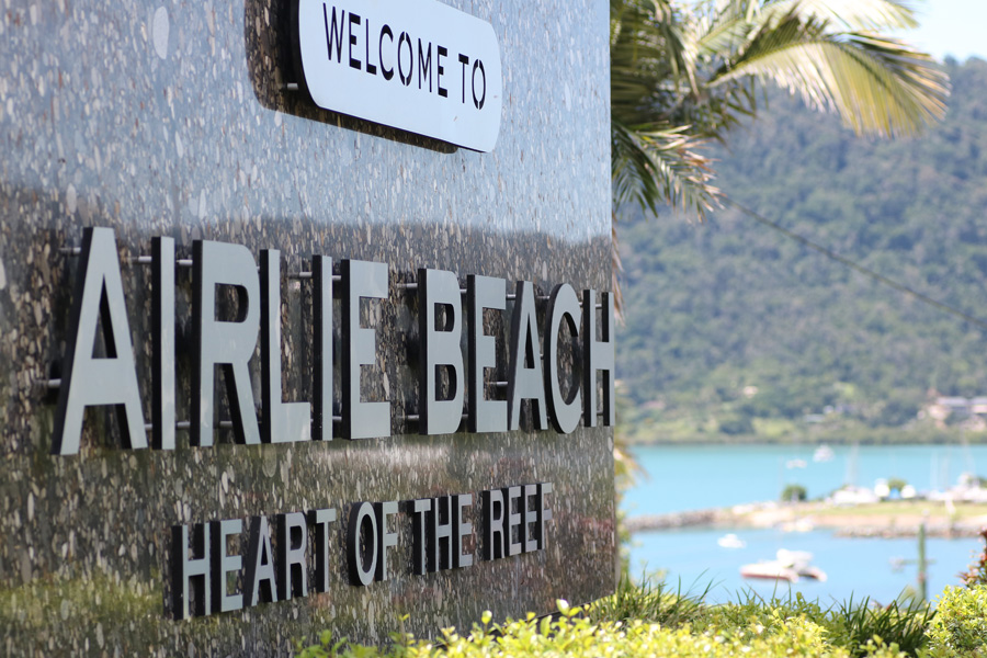 Airlie Beach Welcome Sign