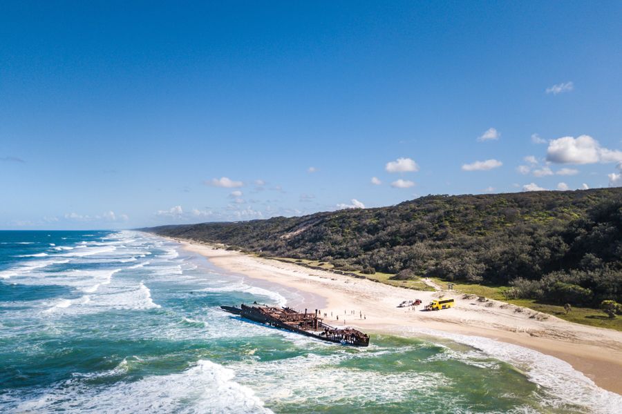 Maheno Wreck on Fraser Island