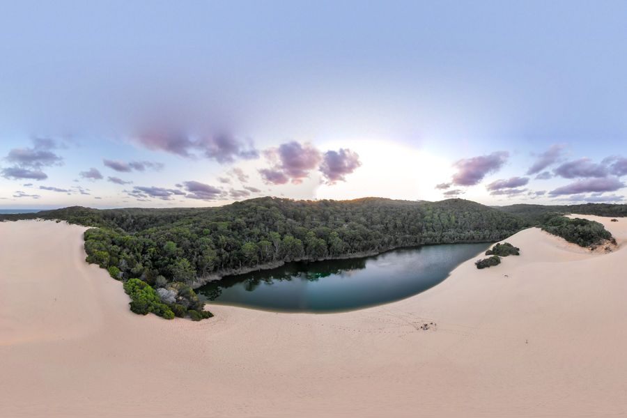 Sailing Whitsundays Hero Image For Lake Wabby On K'gari (Fraser Island)