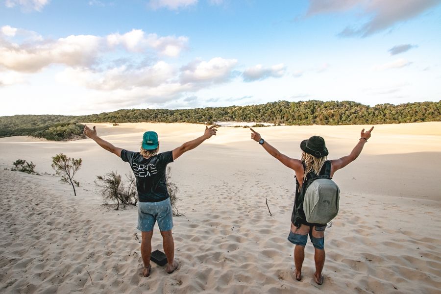 Lake Wabby and Hammerstone sand blow Fraser Island