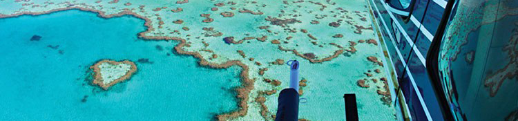 HeliReef, Heart Reef, Great Barrier Reef, Helicopter Tours. 