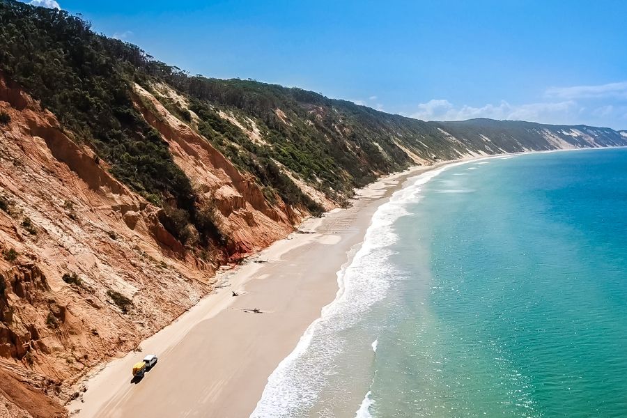 rainbow beach australia sand