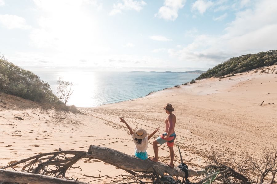 rainbow beach australia sand