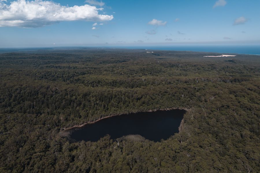 Sailing Whitsundays Hero Image For Lake Allom on K'gari (Fraser Island)