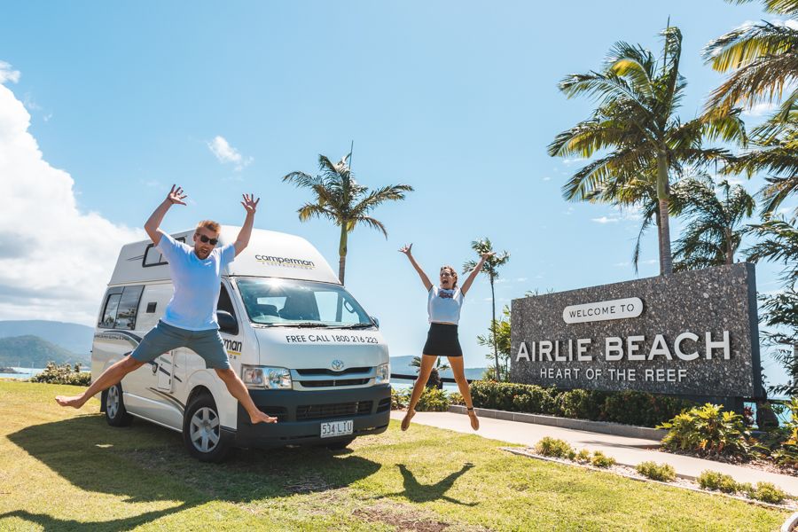 Campervan parking in Airlie Beach