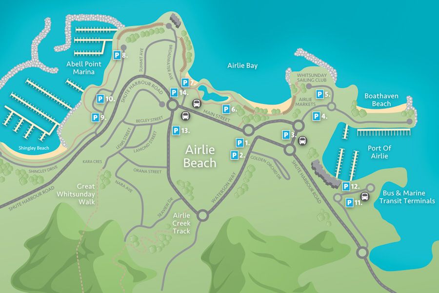 airlie beach map