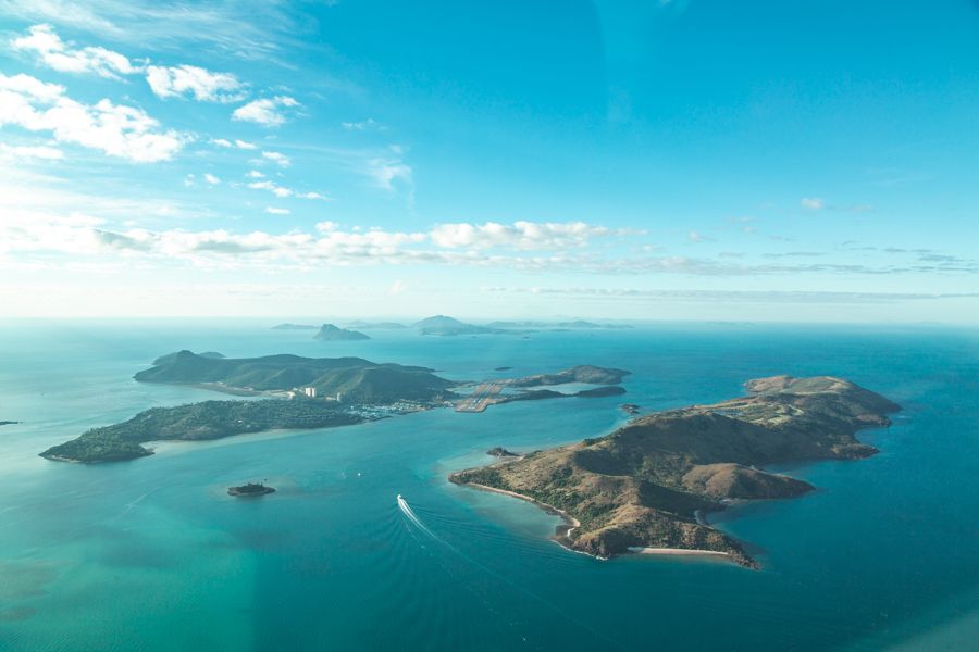 Aerial image of Hamilton Island