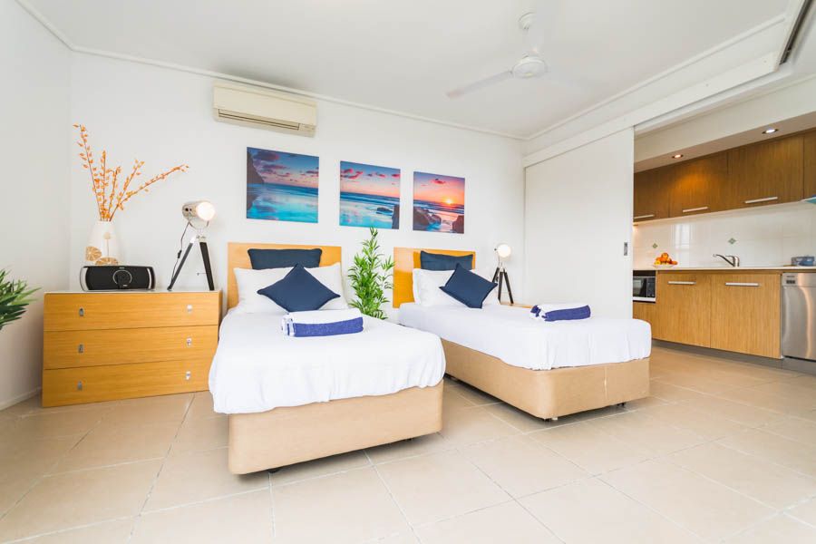 interior bedroom in a hotel room