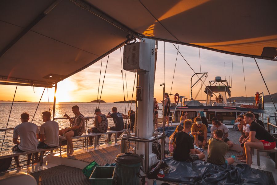 atlantic clipper, sunset