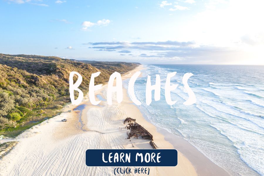 Beaches on Fraser Island