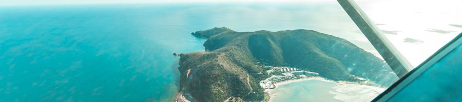 Whitsunday Island Scenic Flight island views from above