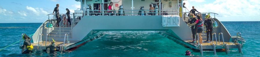 Aft View of Passions of Paradise vessel in Cairns