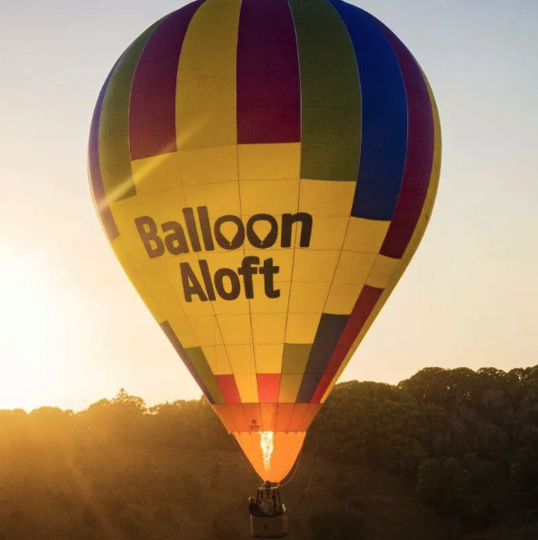 A hot air balloon