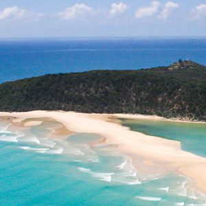 Aerial shot of Double Island Point 