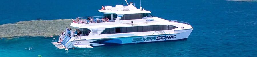 silversonic vessel on the great barrier reef port douglas