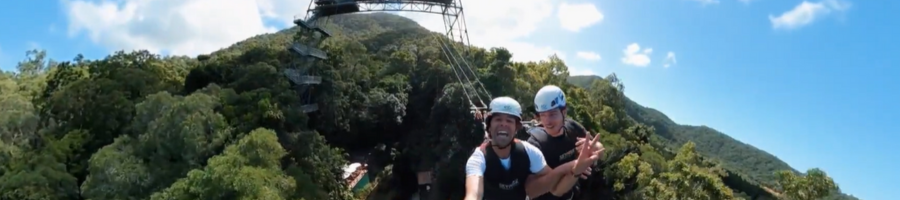 Two guys on the Giant Swing