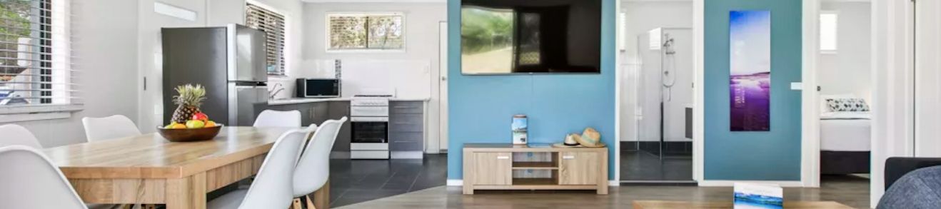 living area of a self contained apartment kgari