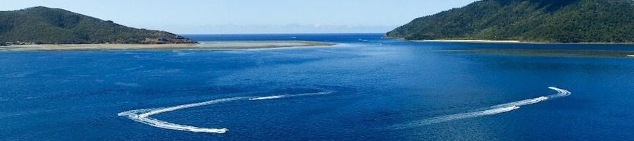 Jet skiing in Airlie Beach