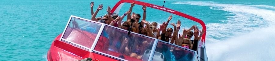 Pioneer jet boat adventure in Airlie Beach