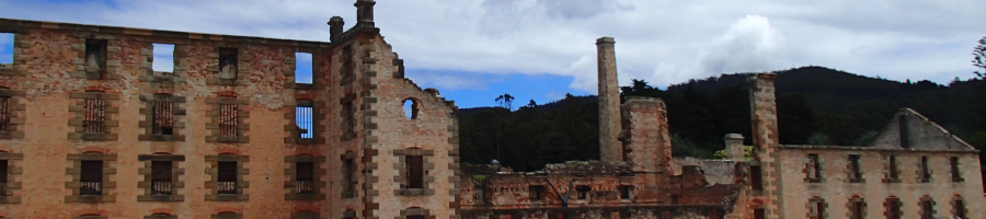 The front of the old prison Port Arthur in Tasmania