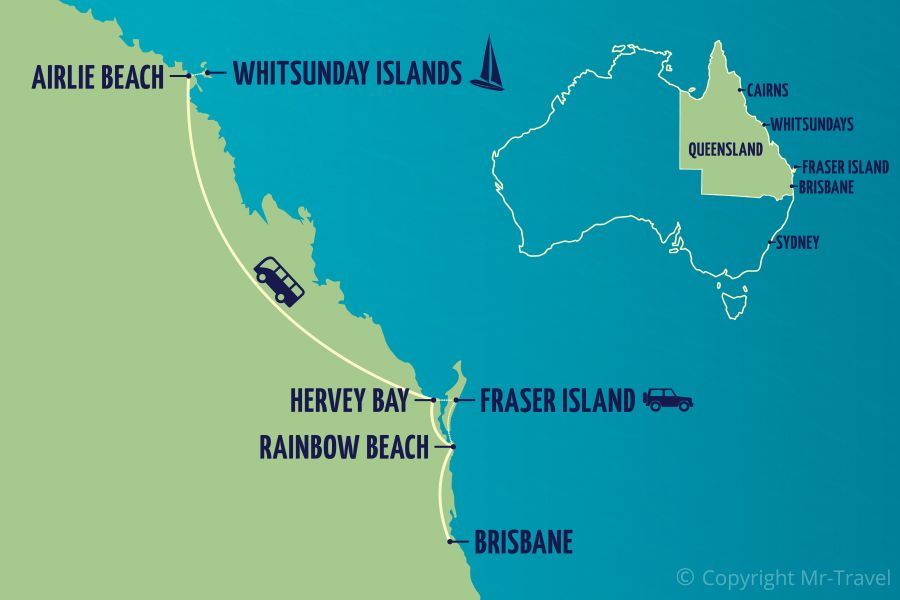 map, east coast australia