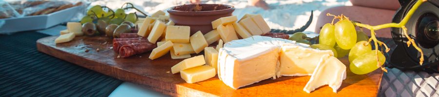 cheese board, on ice, whitsundays