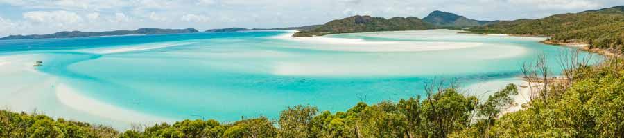 aerial view of Whitehaven Beach