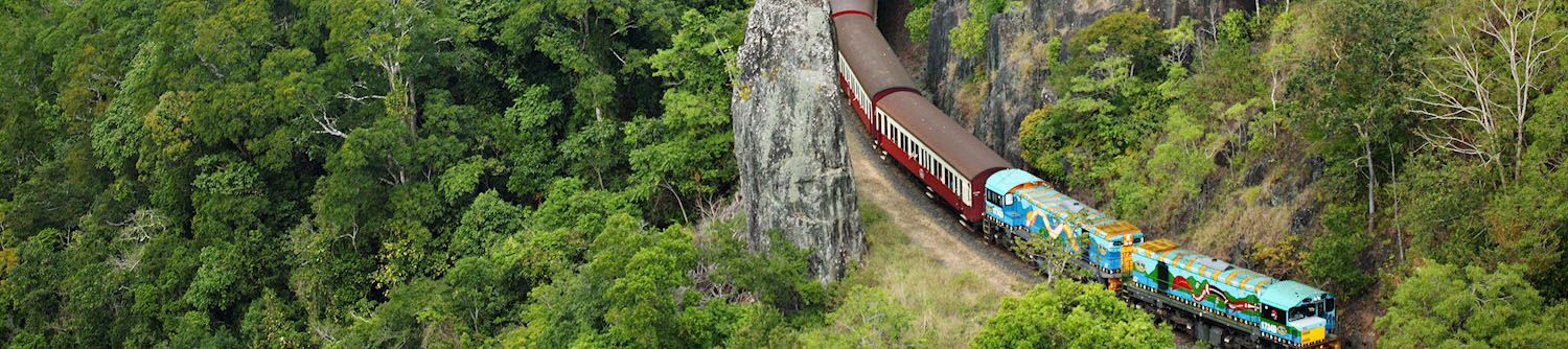 Kuranda Scenic Railway from above