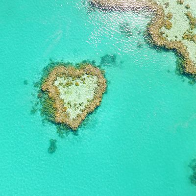 Heart Reef waters and islands