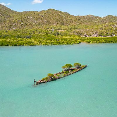 An aerial view of Magnetic Island