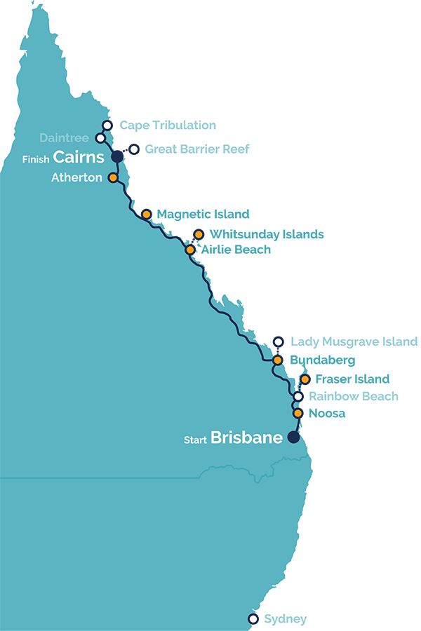 15 Day Guided Brisbane To Cairns Dingo Tour