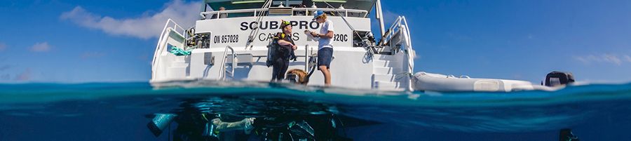 Pro Dive Scubapro dive vessel on the Great Barrier Reef
