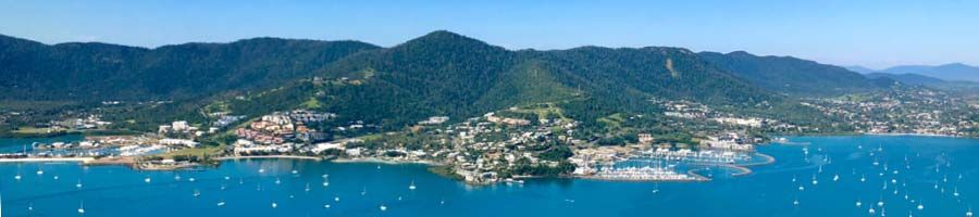 airlie beach from the air