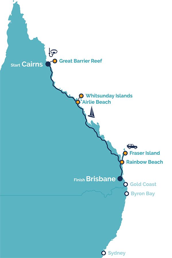 14 Day Cairns to Brisbane Express