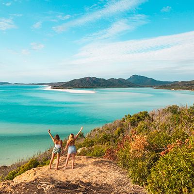 two women at hill inlet lookout
