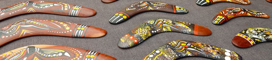 Painted boomerangs 