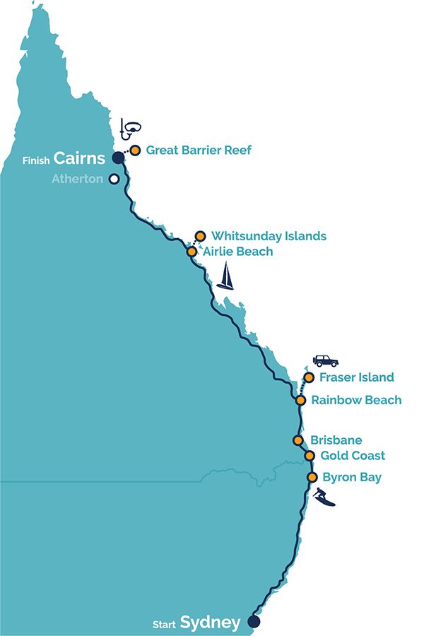 3 Week Guided Sydney to Cairns Reef Group Tour