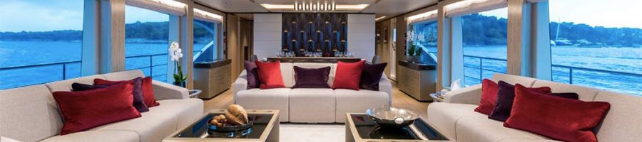 One World Superyacht Lounge area